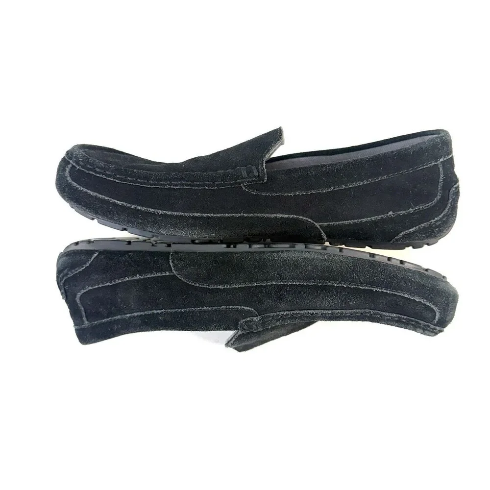 Ugg Australia Alder Black Suede 1003419 Men's Loafer Size 10 Slippers